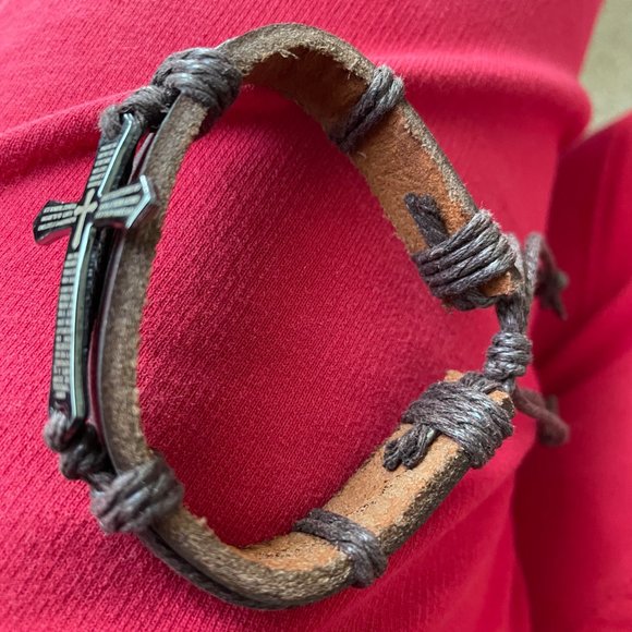 Cross Prayer Bible Text Wristband bracelet - Picture 5 of 6